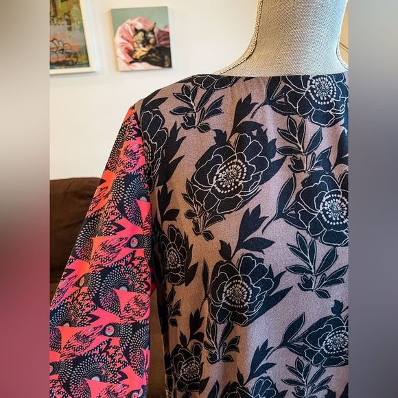 🌺Whitestuff🌺 Mixed Print Shift Dress / Size EU 42 - US 12 - Picture 3 of 7